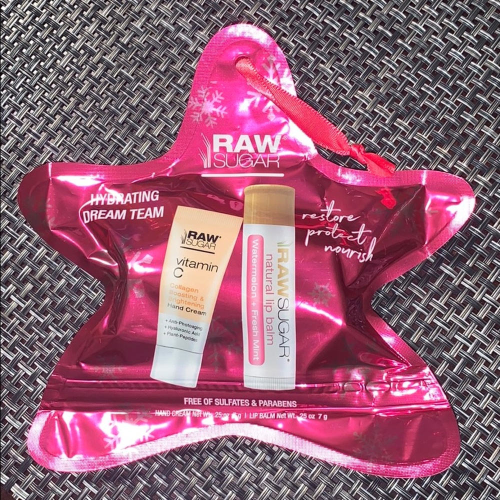 Raw Sugar Hand Cream + Lip Balm